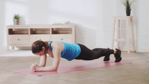 Plank-Übung Quelle: https://giphy.com